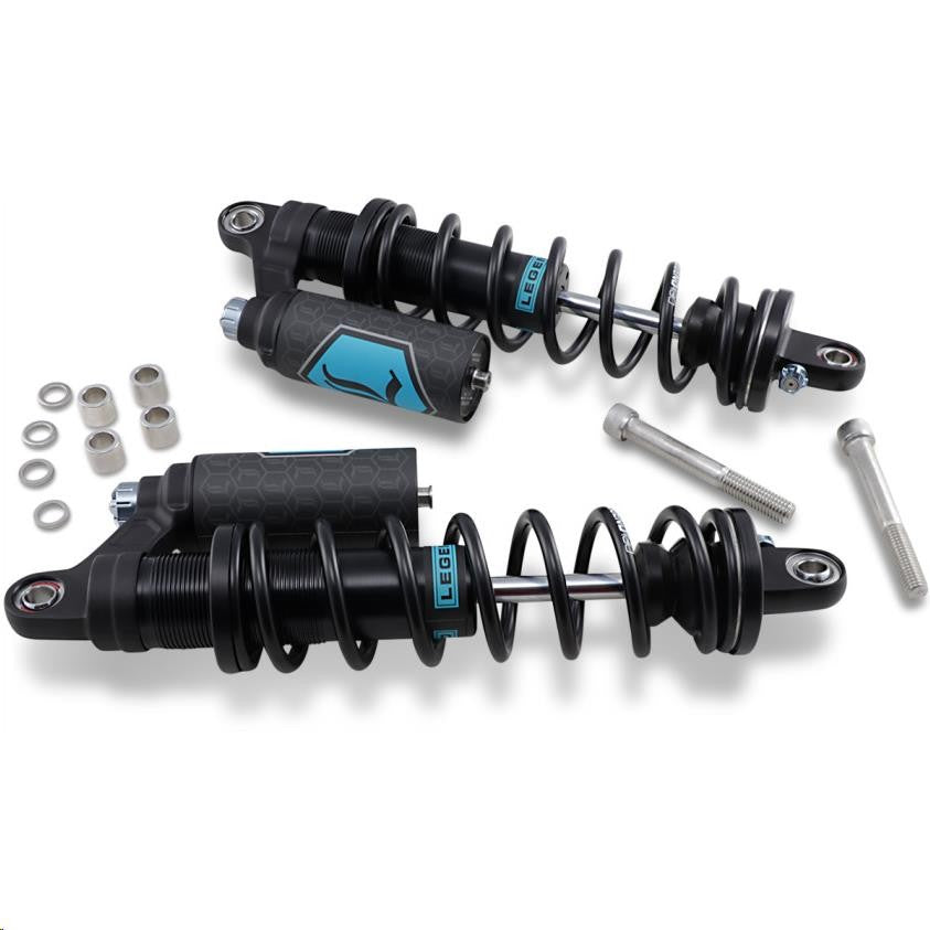 Legends REVO ARC Piggyback Shocks - HD - Black - 14" - Harley Dyna FXD 1999-2017