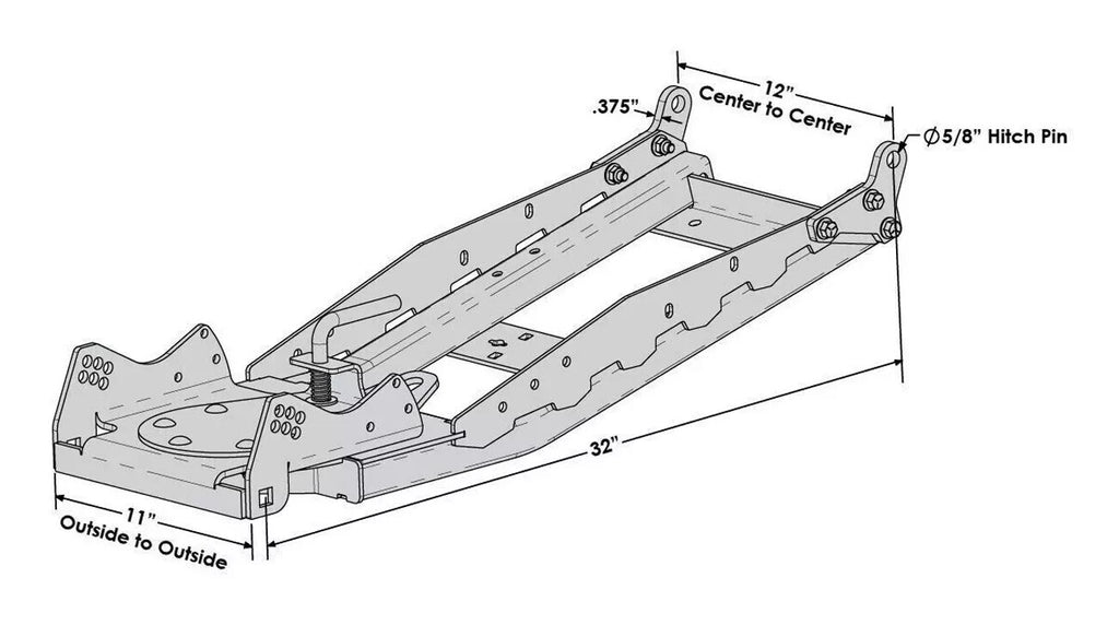 KFI 66" Steel Snow Plow Kit ALL John Deere GATOR XUV 615 625 815 825 855 S4