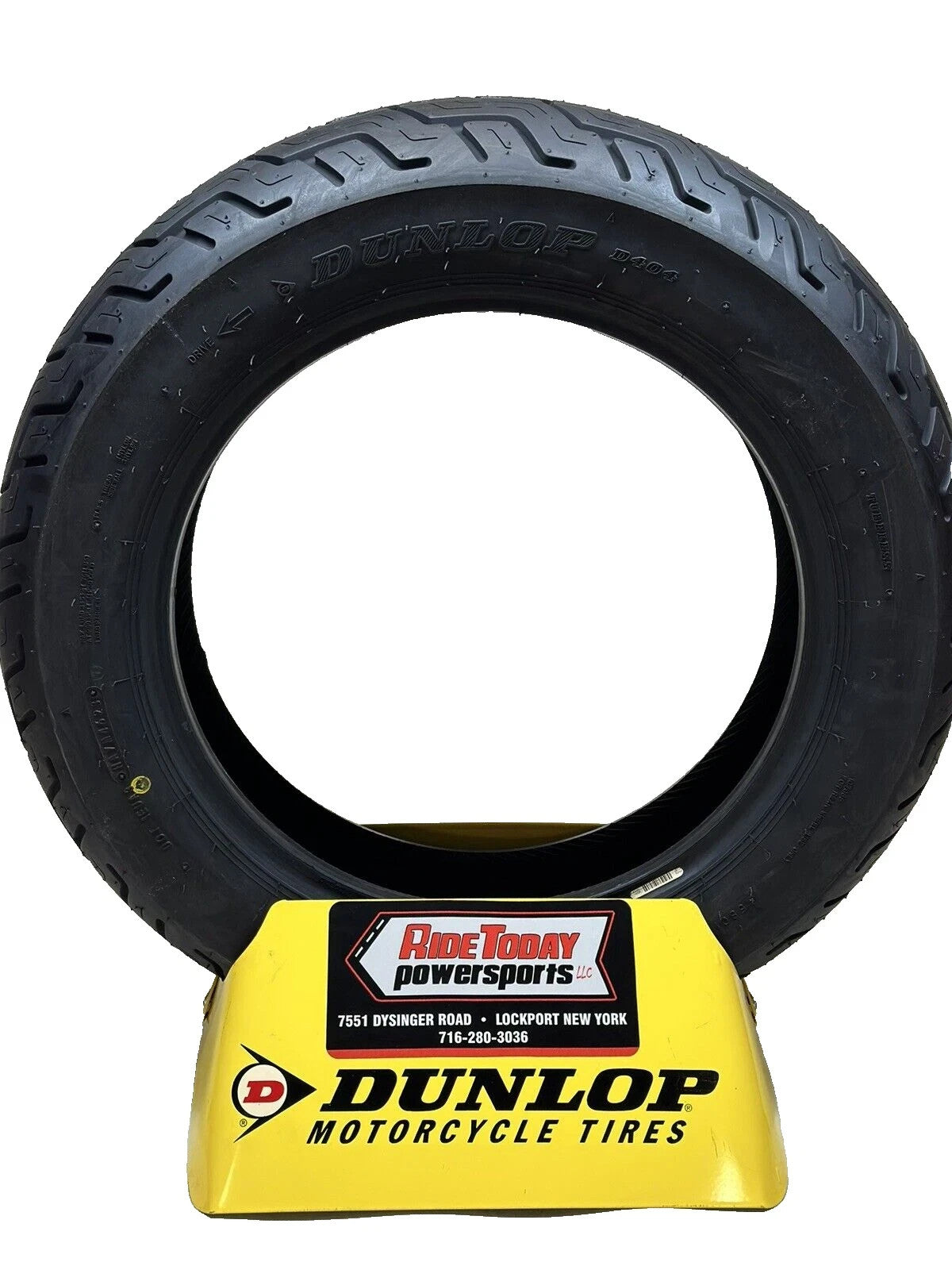 150/80B16 Dunlop D404 REAR Tire 150/80-16 Motorcycle Tire 150 80B 16 - 45605612
