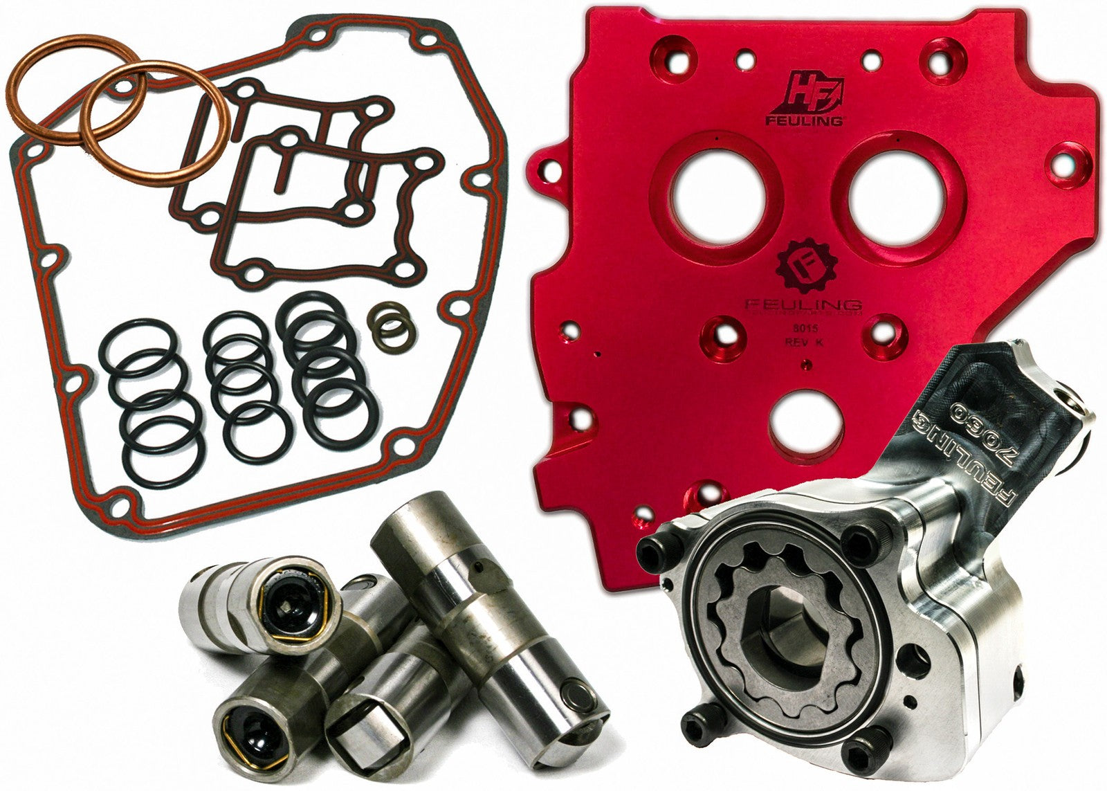Feuling HP+ Series Gear/Chain Drive Oiling System Kit Harley TC 07-17/Dyna 2006