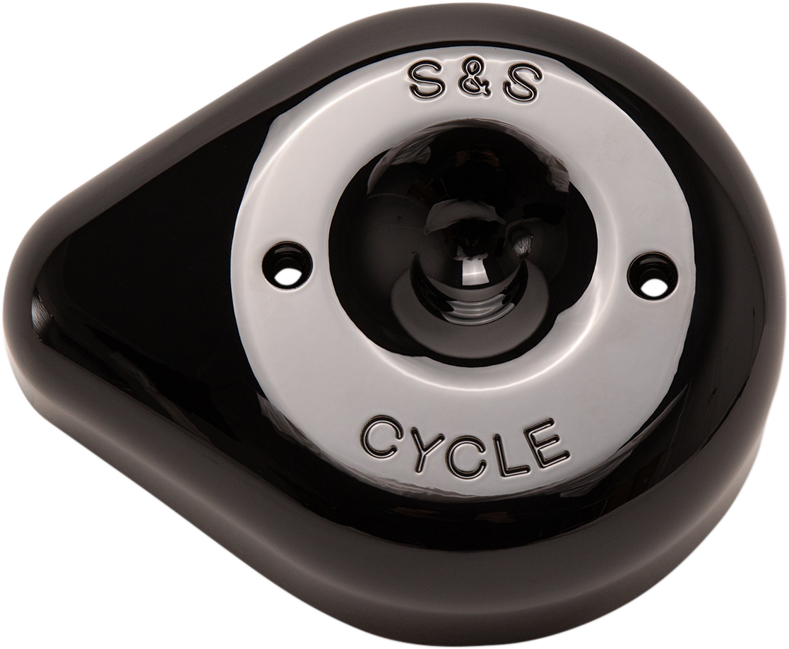 S&S Cycle Stealth Applications Teardrop Air Cleaner Cover Gloss Black