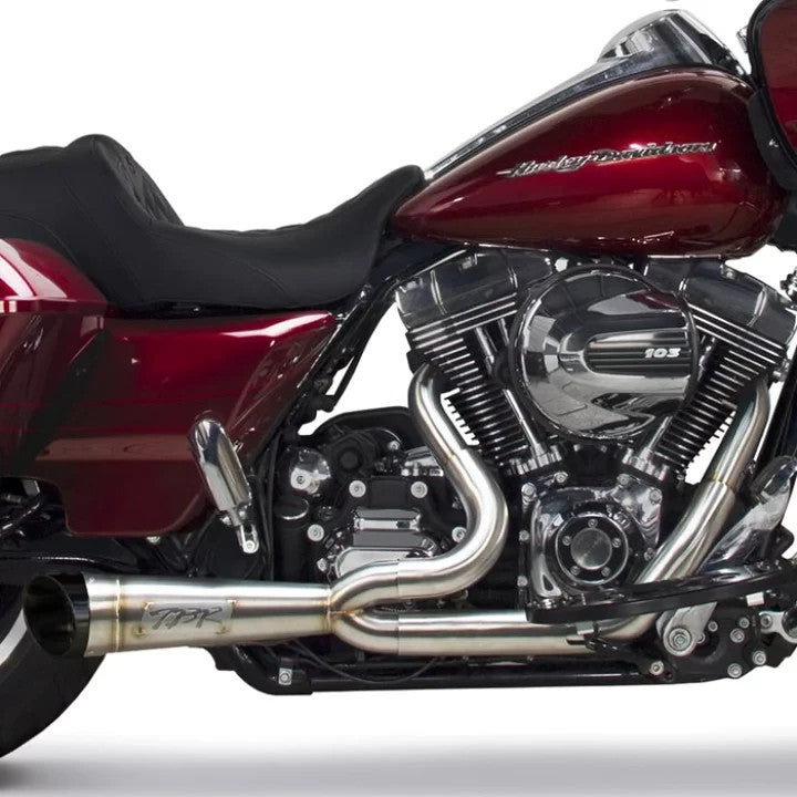 Two Brothers 005-4950199 2 into 1 Shorty Exhaust Stainless 09-16 Harley Touring