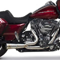 Two Brothers 005-4950199 2 into 1 Shorty Exhaust Stainless 09-16 Harley Touring