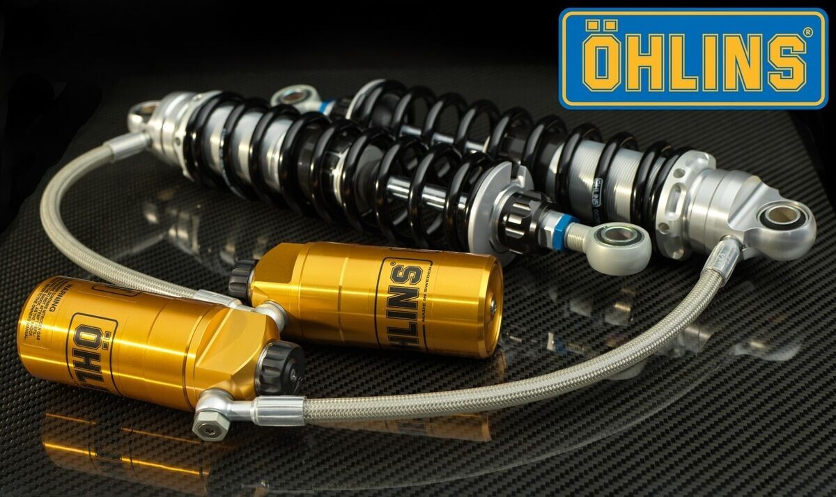 Ohlins HD357 Rear Shocks 13" Remote Reservoir 150-500lb Harley Touring 1990-2013