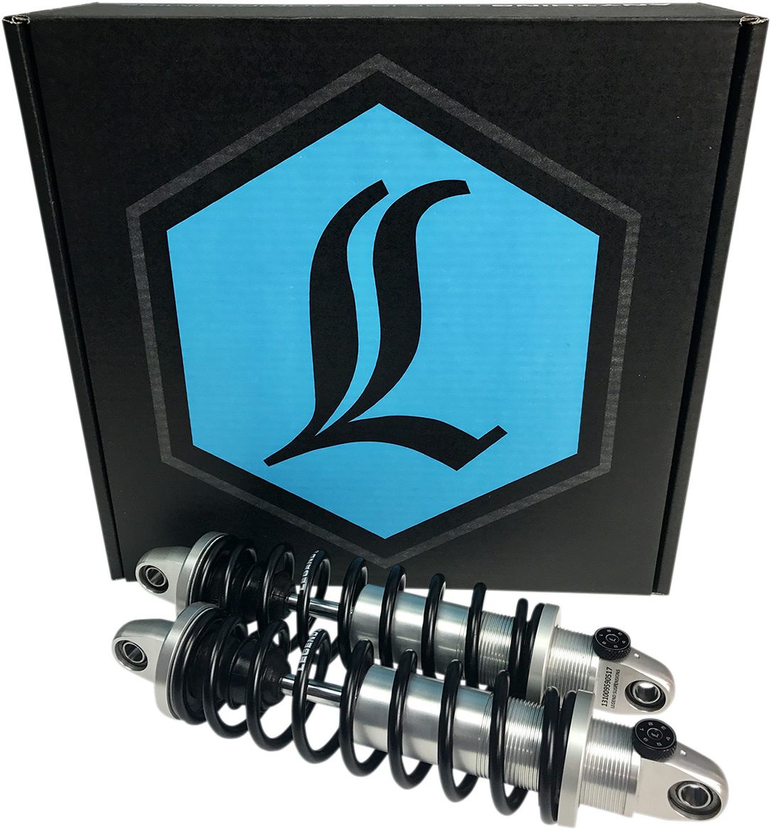 Legends REVO-A Shocks - Clear Anodized - 13" HD - FL Harley FL Touring 1999-2020