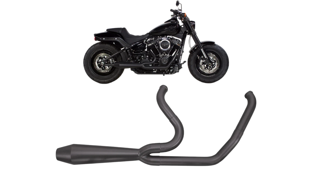 Two Brothers 2 into 1 Full Exhaust Black 2018-2024 Harley Davidson M8 SOFTAIL