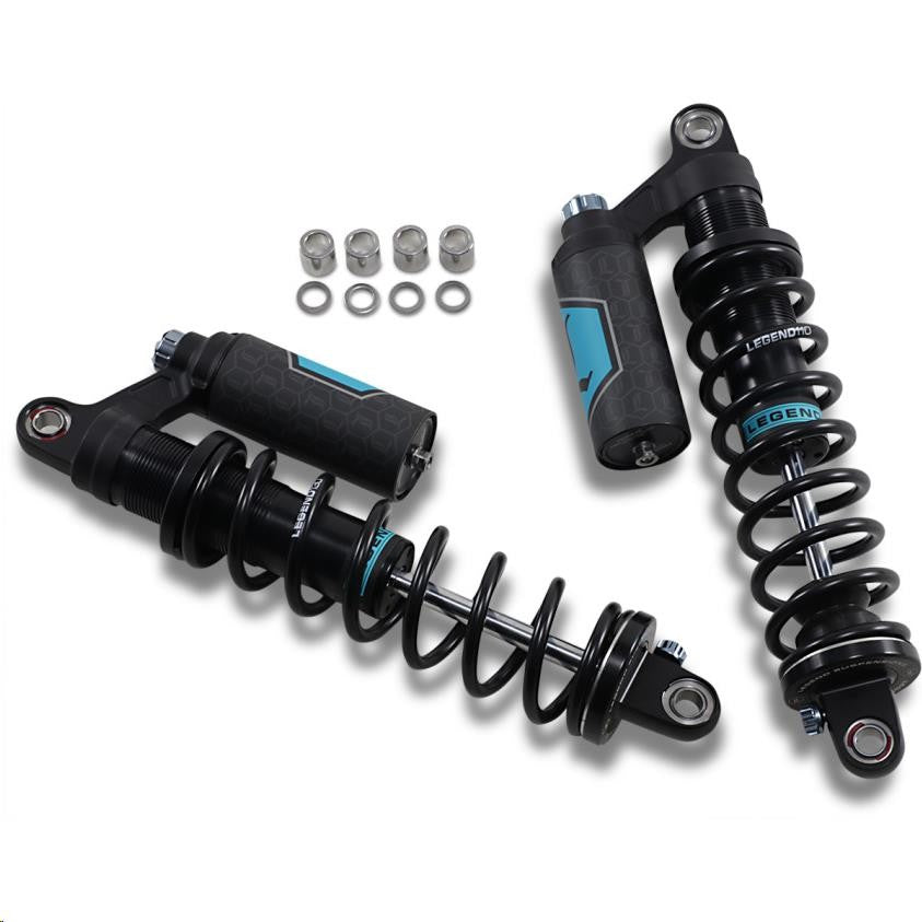Legend REVO ARC Piggyback Shocks - HD - Black - 14" - Harley Sportster 2004-2020
