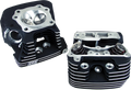 S&S 84-99 BT Super Stock Cylinder Head Kit 3-1/2in & 3-5/8in Bore Wrinkle Black