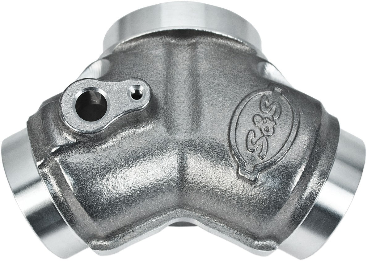 S&S Manifold, CV Carb, Ports, 1-7/8", #410, Natural, Harley Big Twin 1999+