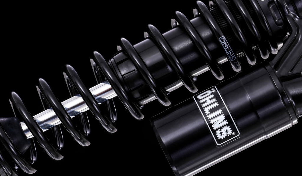 Ohlins HD 764 Rear Shocks 13.2" Blackline Reservoir 1991-2017 Harley Dyna HD764