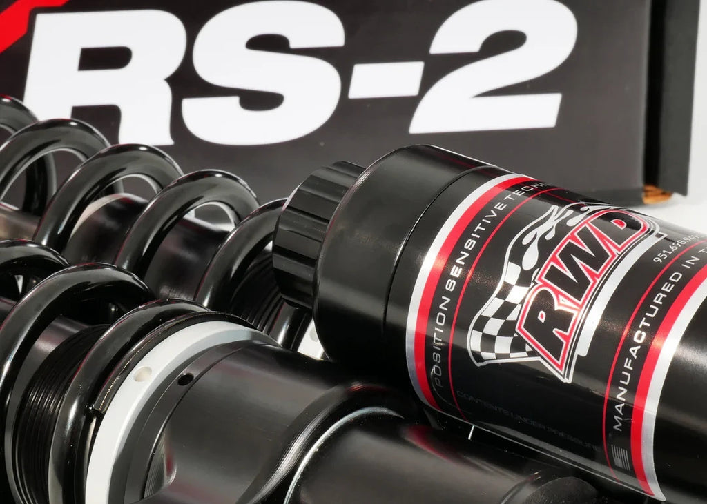 RWD RS-2 13" Rear Shocks, Black, Heavy HD Spring 1999-26 Harley Davidson Touring