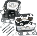 S&S Cycle 99-05 Harley Big Twin Super Stock 79cc Cylinder Head Kit Wrinkle Black