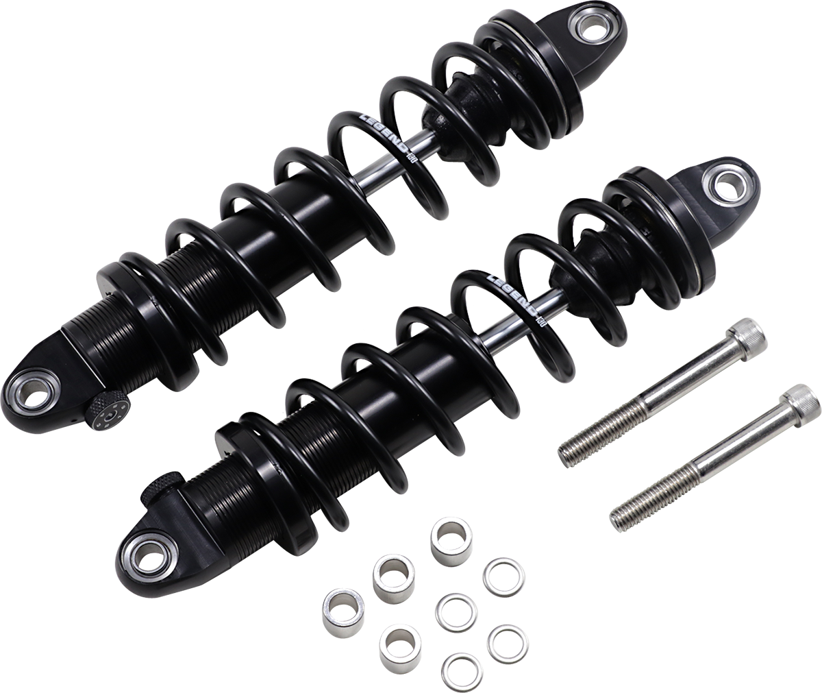 Legend REVO-A Adjustable Coil Shocks - Black - HD - 13" - Harley Dyna 1991-17