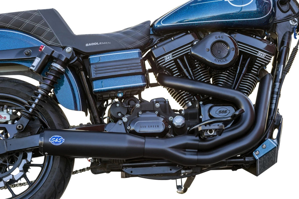 S&S Cycle 550-1098 Qualifier Exhaust 2-into-1 System 06-07 Harley Dyna FXD FXDB