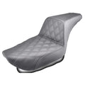 Saddlemen Step-Up Seat - Front Lattice Stitch - Black - Harley FXR 1982-2000