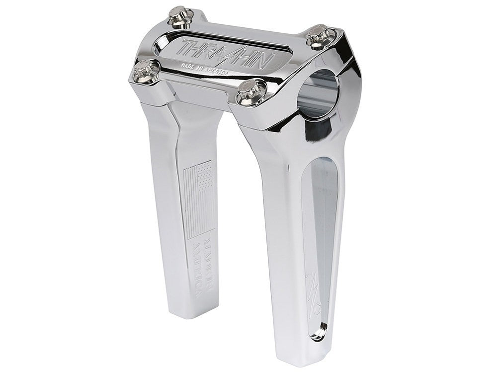 THRASHIN Straight Riser 6" Rise Chrome 3.5" Spacing for 1" Bar Harley - TSC60003