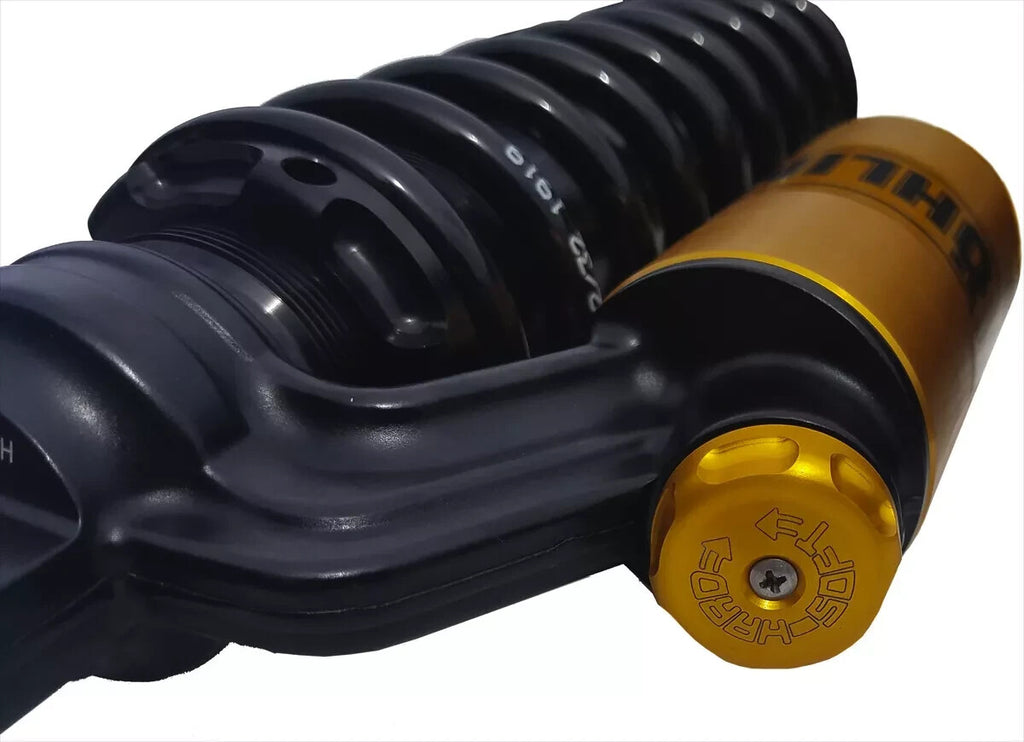 Ohlins Rear Shocks 13.2" Black Limited Gold Reservoir 91-17 Harley Dyna HD 764LE