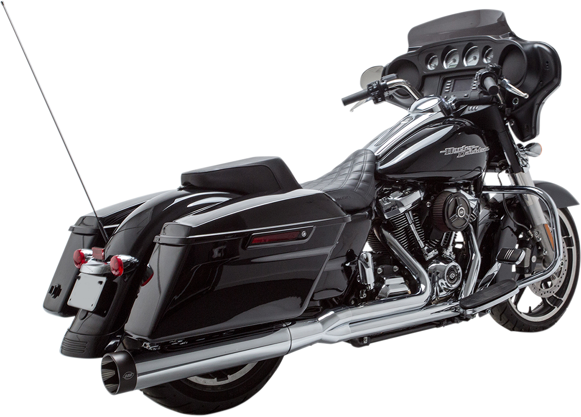 S&S Complete Exhaust 2 into 1, Chrome, Harley M8 Touring