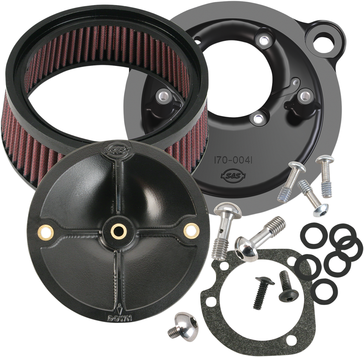 S&S Air Cleaner Kit, Stock CV, Stealth, Harley-Davidson Sportster XL 1991-2006