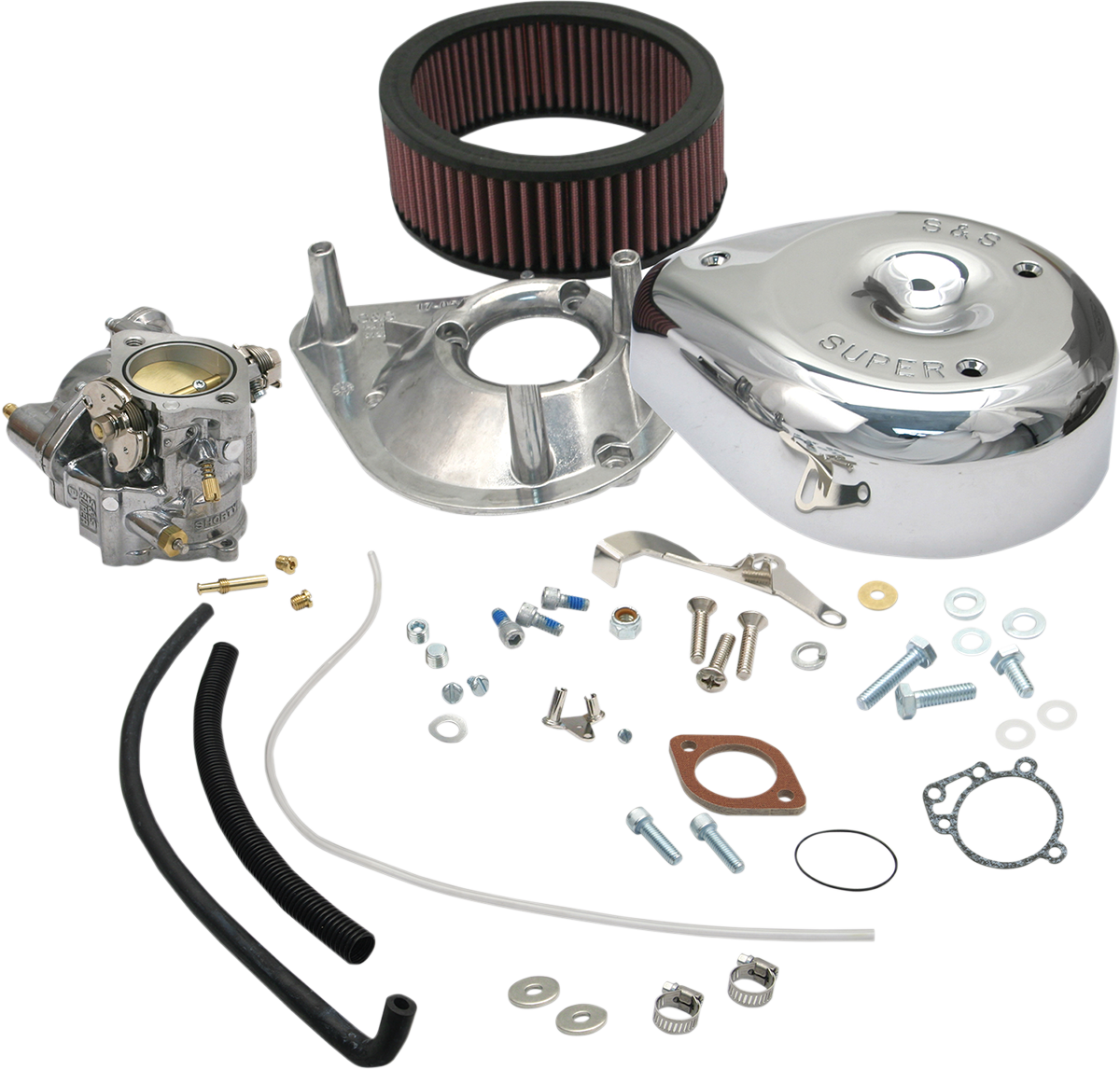 S&S Carburetor Kit, Super E, w/o Manifold + Hardware, Harley Big Twin 1936-1984