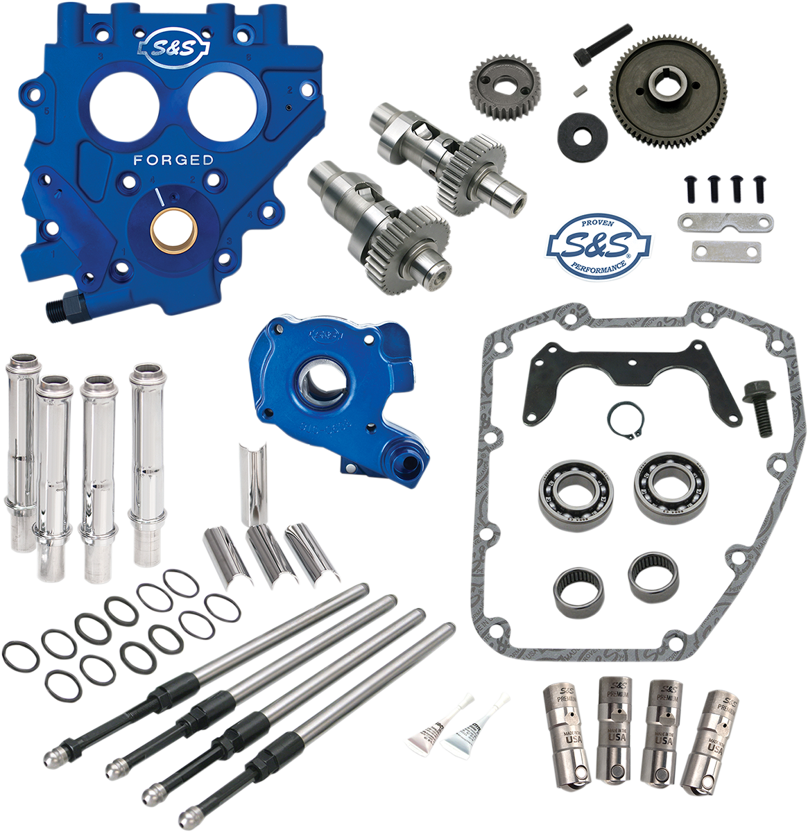 S&S Cam Chest Kit, TC3 Oil Pump/Plate, Gear Drive, 585GE, Harley Big Twin 99-06