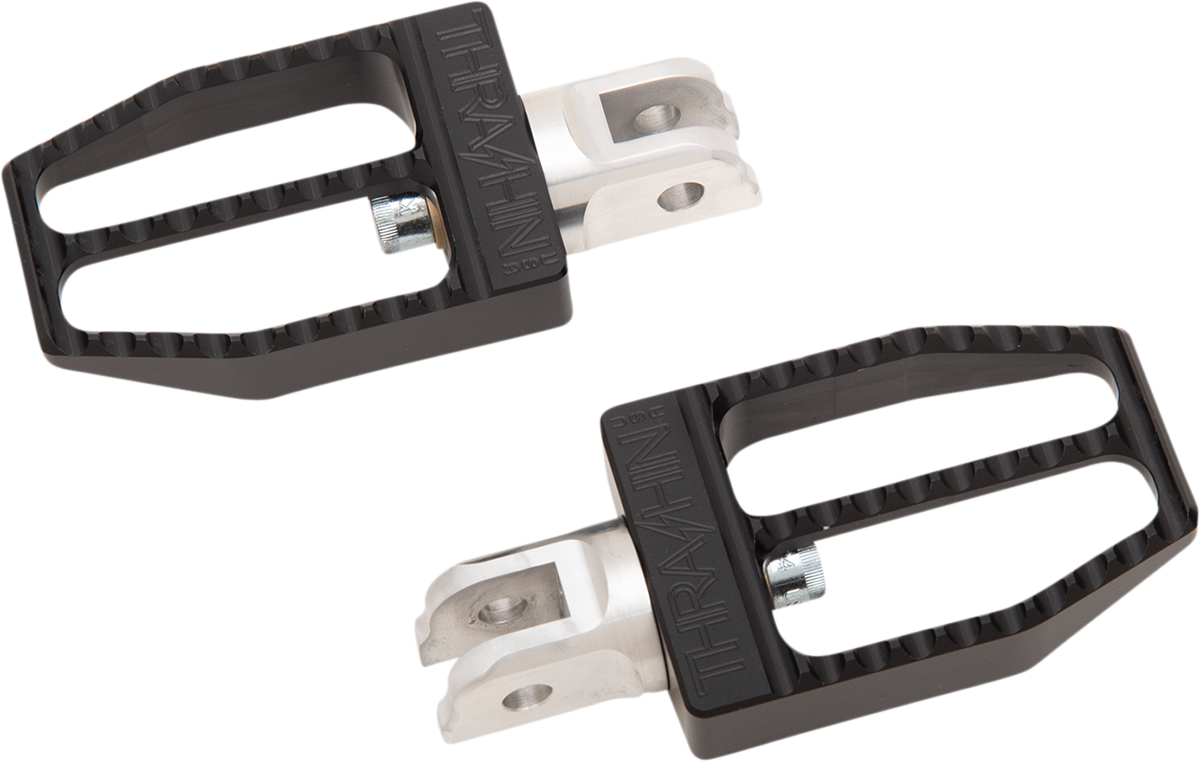 Thrashin Supply Co. Front Militant Footpegs - Black