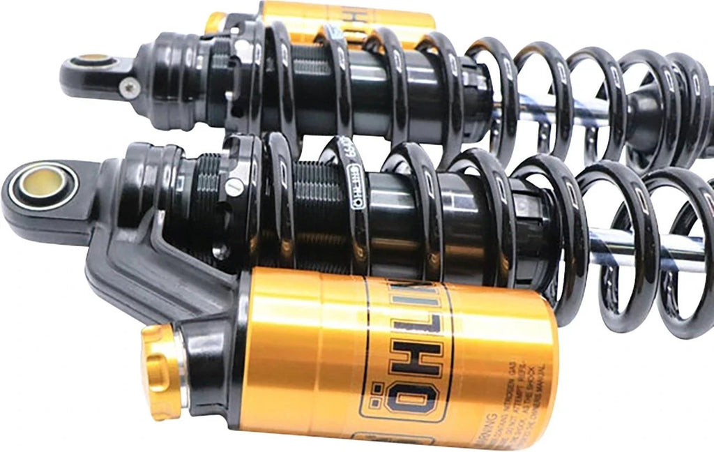 Ohlins Rear Shocks 13.2" Black Limited Gold Reservoir 91-17 Harley Dyna HD 764LE