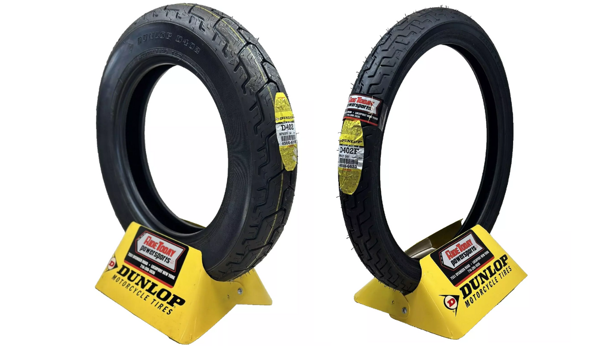 Dunlop D402 Tire Set FRONT MH90-21 | REAR MT90B16 Harley Motorcycle Tires