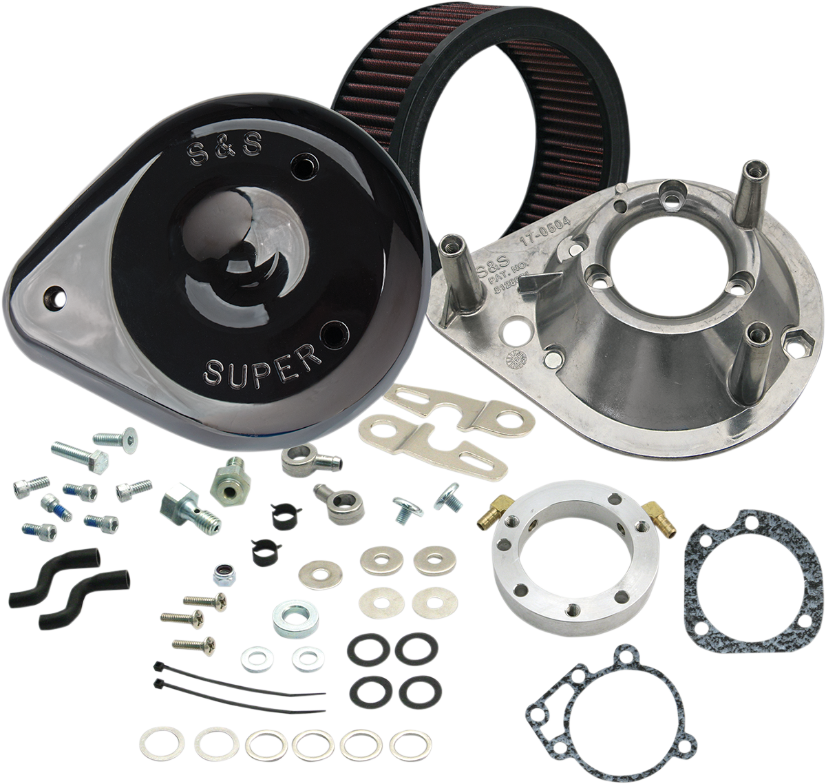 S&S Air Intake, Stock CV, Gloss Black, Harley Sportster 1991-2006