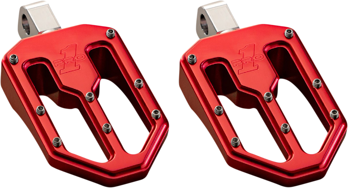 Pro-One Moto V1 Foot Peg Red - 500751R