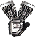 S&S Engine T124, LC, 585GE Cams, Wrinkle Black/Chrome, Harley Touring 07-16