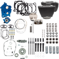 S&S 124" M8 Power Package Big Bore Highlighted Gear Cam Black Pushrod Oil Cooled
