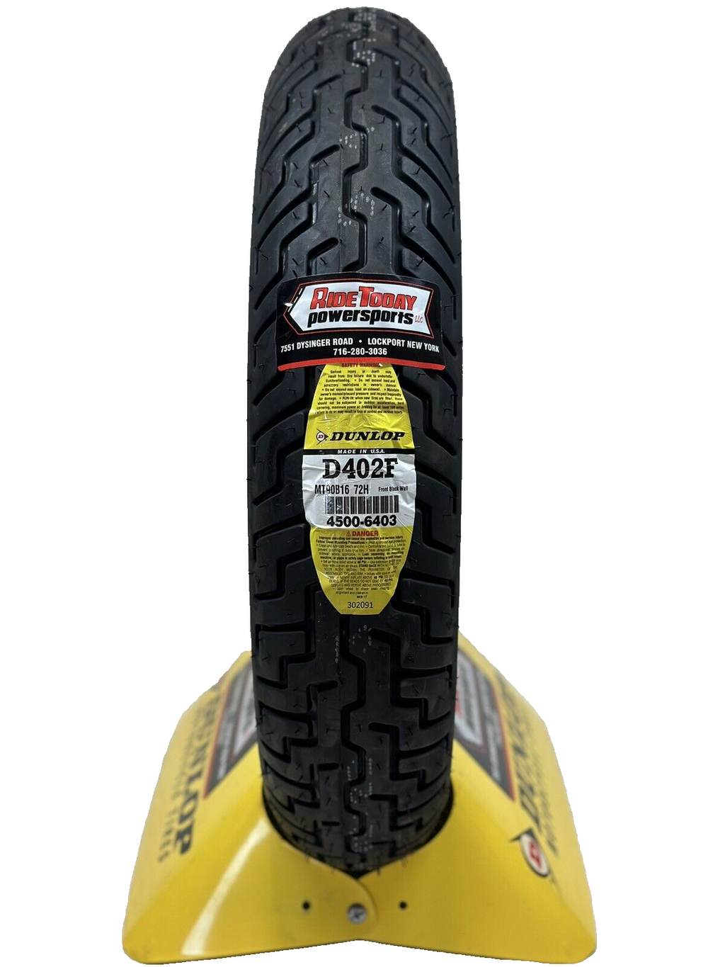 Dunlop D402 Front Tire (72H) MT90-16 D402F Harley Davidson MT90B-16 - 45006403