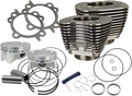 S&S Cylinder Kit, 4" Bore, 4-3/8" Stroke, 110", WBlack, Harley Big Twin 2007-16