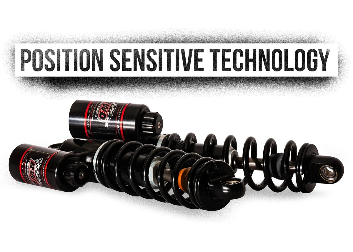 RWD RS-2 13" Rear Shocks, Black,  Standard Spring 99-26 Harley Davidson Touring