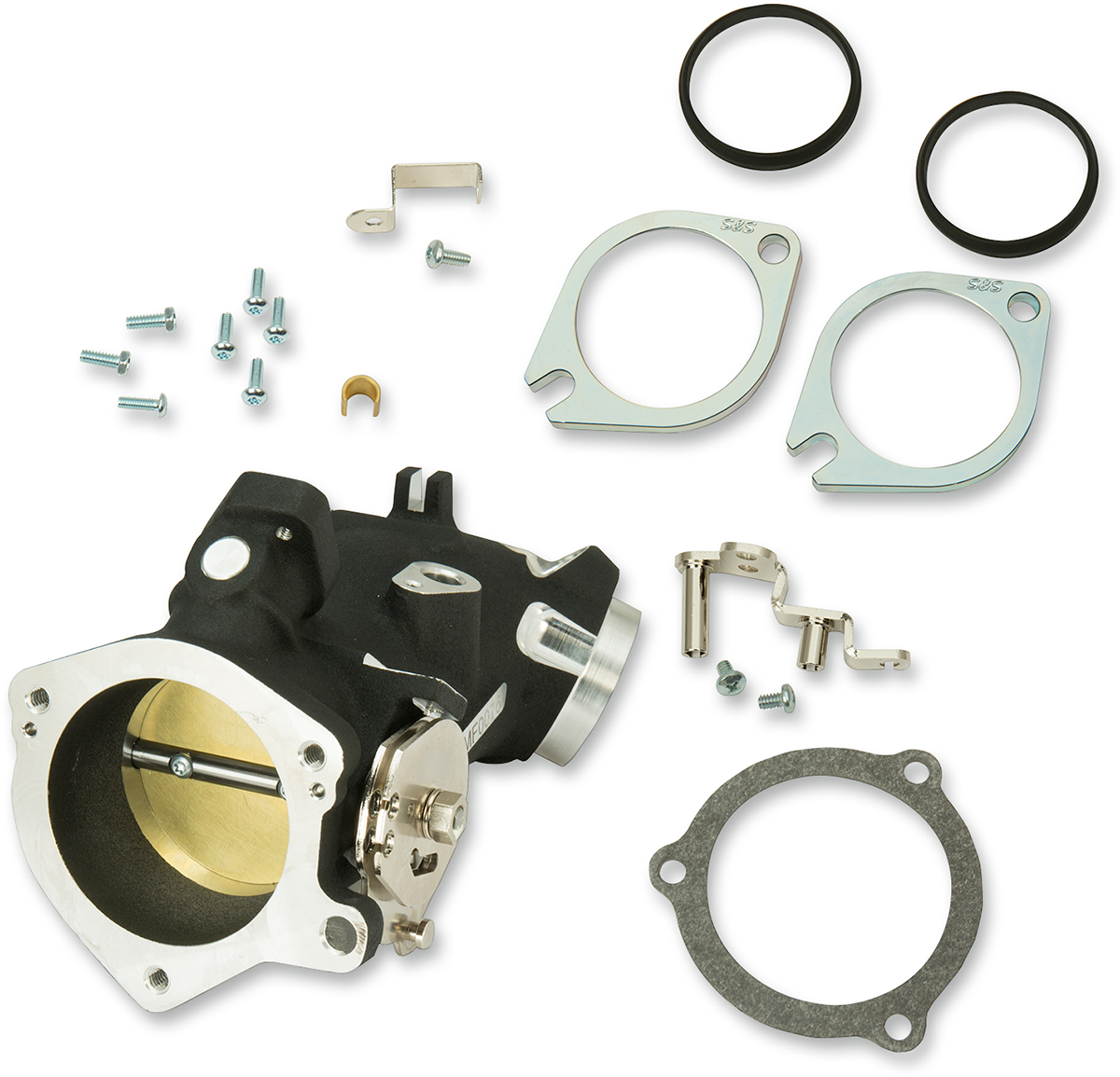 S&S Throttle Body, Cable Operated, 58mm, Size 405, WBlack, Harley Big Twin 2006+