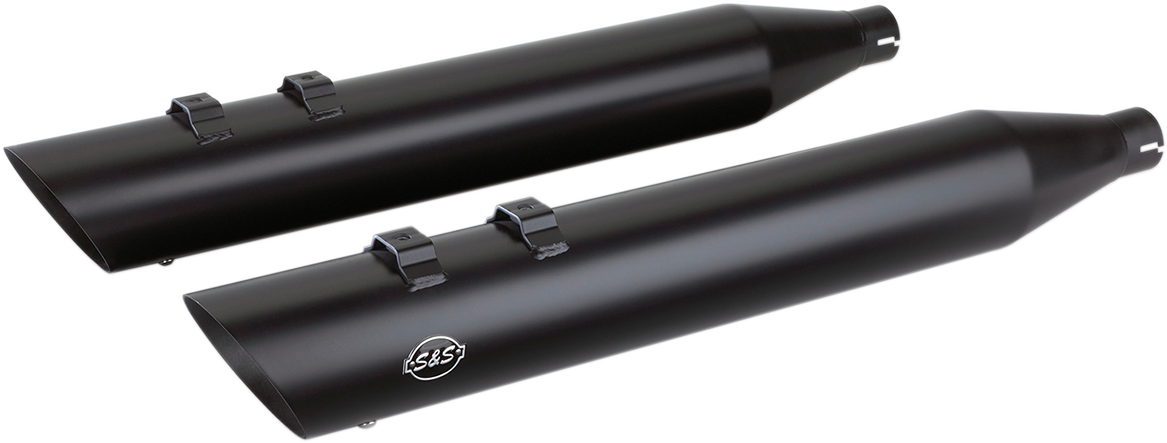 S&S Cycle 4" Touring Slip-On Mufflers 550-0692