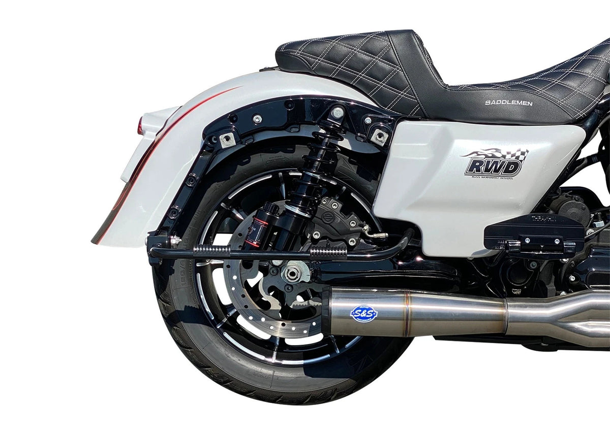 RWD RS-2 13" Rear Shocks, Black,  Standard Spring 99-26 Harley Davidson Touring