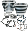 S&S Cylinder/Piston Kit, 3.927" Bore, 4.937", 4-3/8" Stroke, Silver Harley 07-16