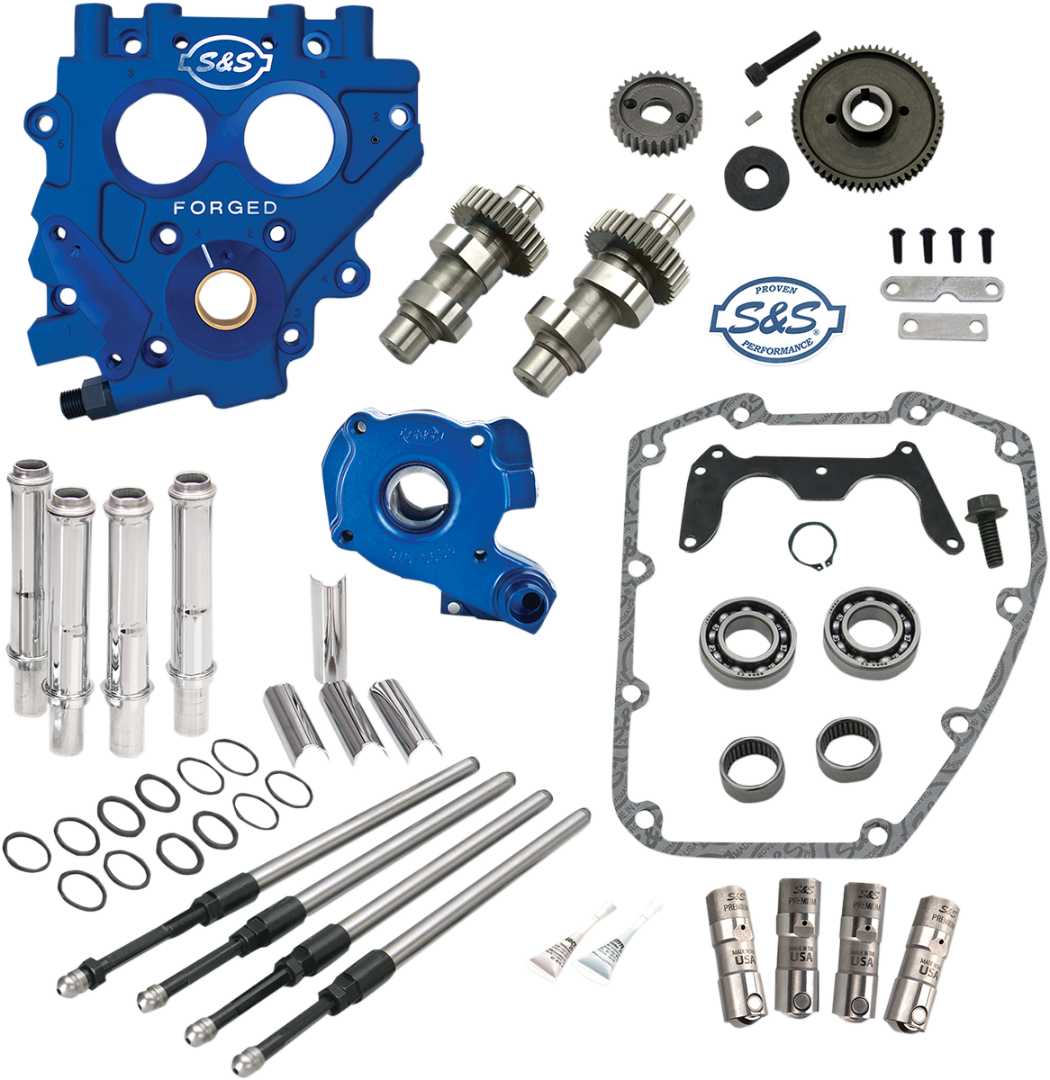 S&S Cam Chest Kit, TC3 Oil Pump/Plate, Gear Drive, 510G, Harley Big Twin 99-06