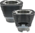 S&S Cylinder Set, 4-1/8" Bore, 5.004", WBlack, Harley Big Twin 2007-2016