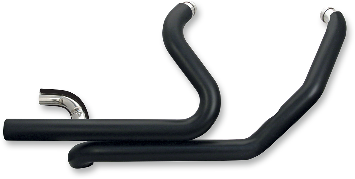 S&S Pipe Kit, 2 into 2, Black Shields, Ceramic, 1995-2008 Touring