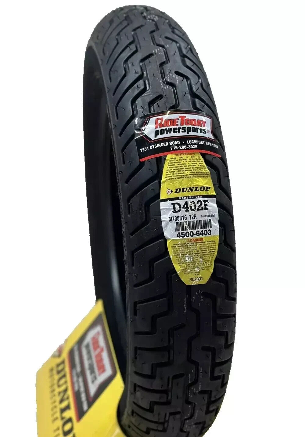 Dunlop D402 Tire Set MT 90 16 - FRONT & REAR - Harley-Davidson Motorcycle MT9016