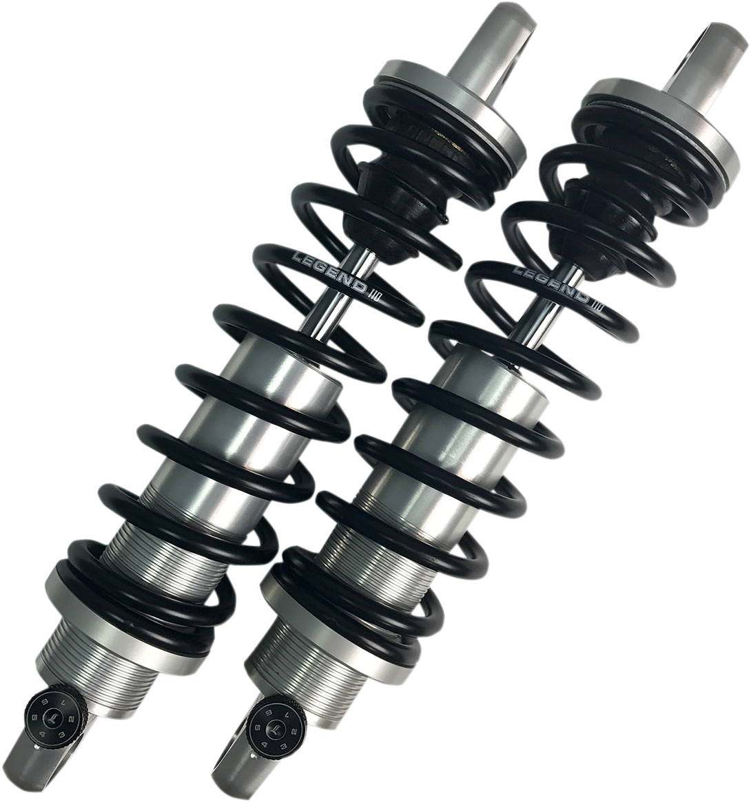 Legend REVO-A Adjustable Shocks - Clear Anodized - HD - 14" - Harley FXR 84-00
