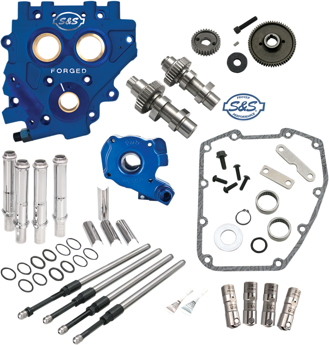 S&S Cam Chest Kit, TC3 Oil Pump/Plate, Gear Drive, 510G, 2006 Dyna, 2007-up bt