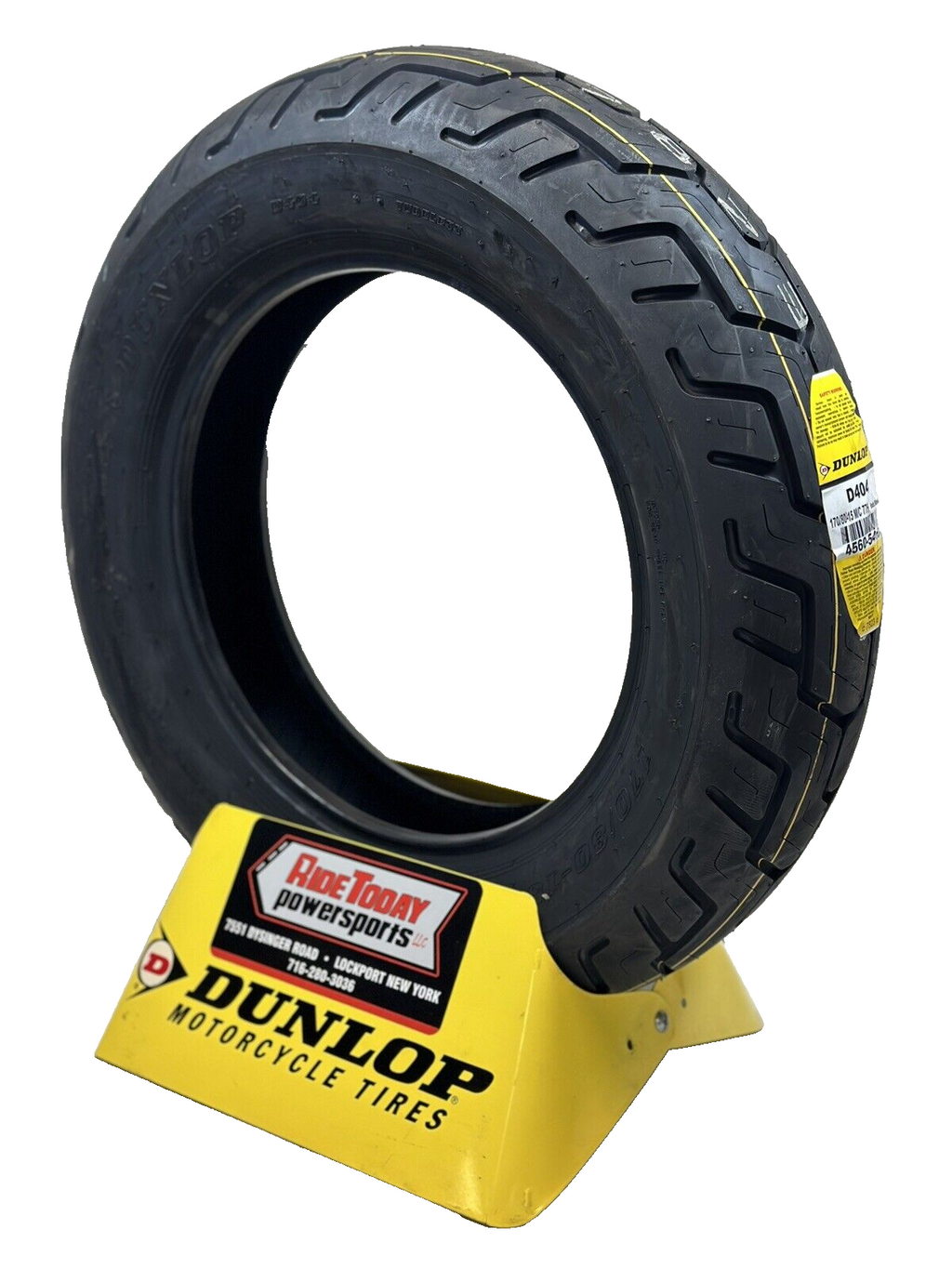 Dunlop 170/80-15 D404 REAR Tire (77H) Rear Motorcycle Tire 170 80 15 - 45605418