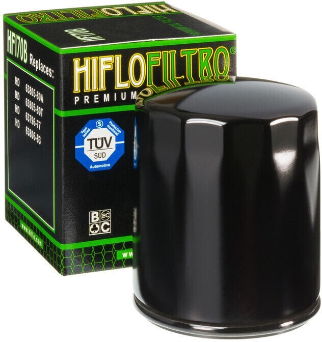 HiFlo Oil Filter Black EVO 1984-99/Sportster 83-24 Harley 63796-77A, 63805-80A
