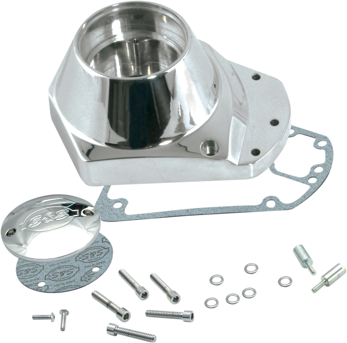 S&S Cycle 73-92 Harley Davidson Big Twin Billet Ignition Cover Gearcover Chrome