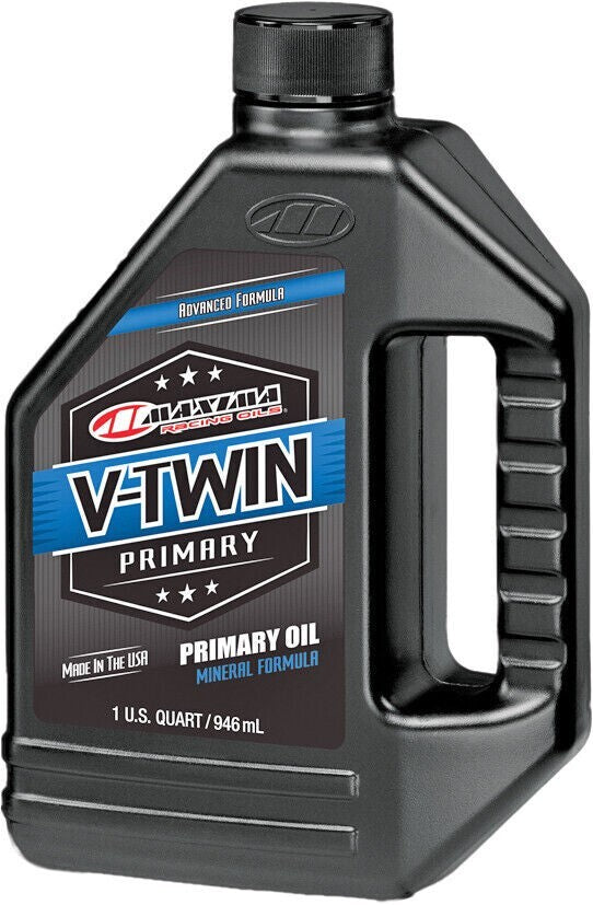 Maxima 20W50 Mineral Oil Filter Kit w/Black Filter Harley Big Twin EVO 1984-1999