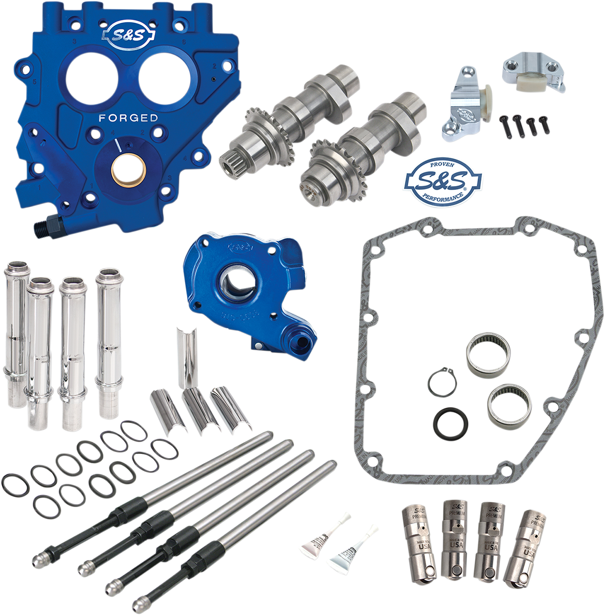 S&S Cam Chest Kit, TC3 Oil Pump/Plate, Chain Drive, 585C, Harley Big Twin 07-16